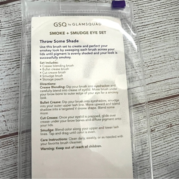 GSQ by Glamsquad Smoke + Smudge Eye Makeup Brush Set - Picture 4 of 5